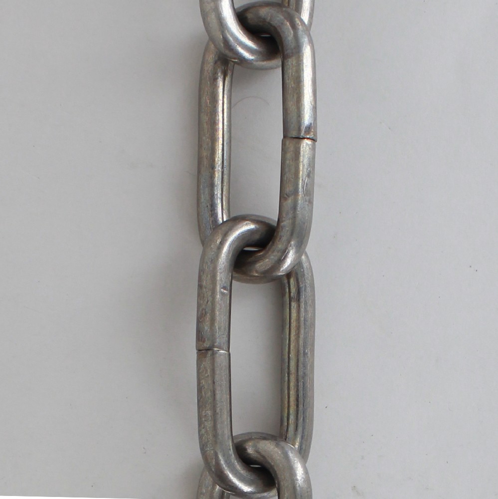 SATIN/BRUSHED NICKEL PLATED FINISH 5/16IN. THICK STEEL CHAIN