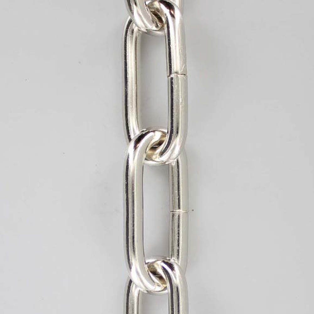 NICKEL PLATED FINISH 1 GAUGE (5/16IN.) THICK STEEL CHAIN